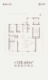 金誉府4室2厅1厨2卫建面138.6㎡