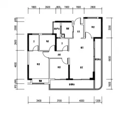 未来时光里4室2厅1厨2卫建面128.0㎡