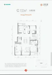 住总·芳华里4室2厅1厨2卫建面132.0㎡