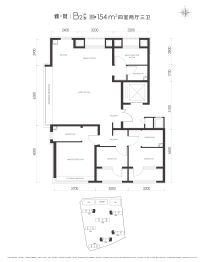 京能·西贤府4室2厅1厨3卫建面154.0㎡