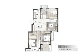 崇秀铭苑3室2厅1厨1卫建面98.0㎡