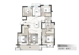 崇秀铭苑4室2厅1厨2卫建面128.0㎡