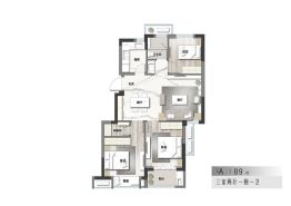 崇秀铭苑3室2厅1厨1卫建面89.0㎡