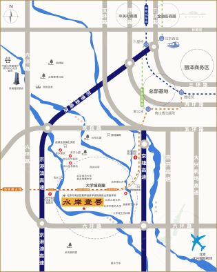天恒·水岸壹号交通图