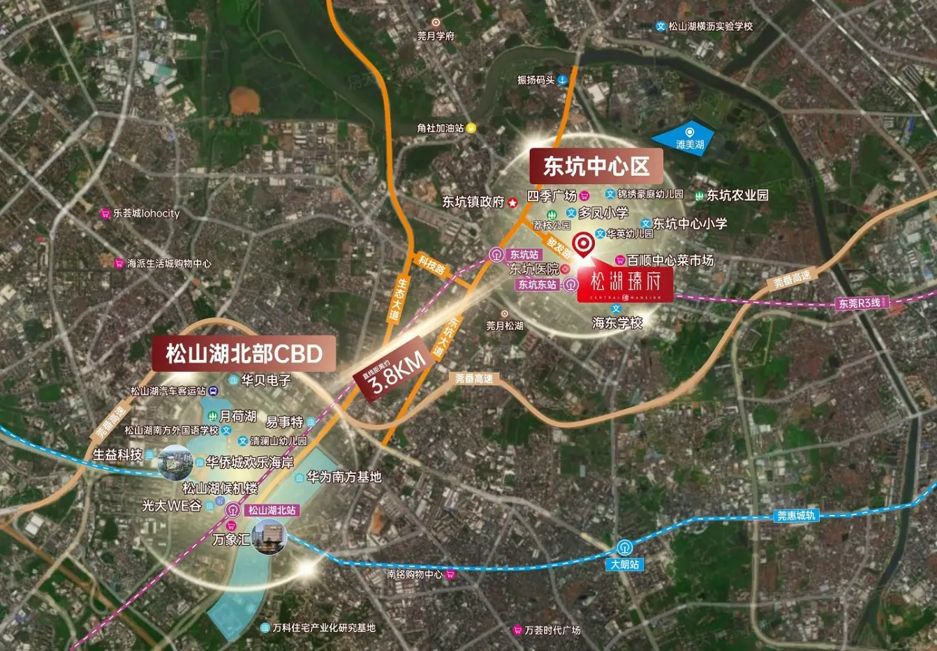 松湖瑧府交通图