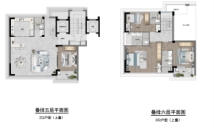 乾樾名邸上叠222㎡户型