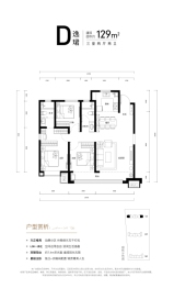 中铁置业·逸宸首府3室2厅1厨2卫建面129.00㎡