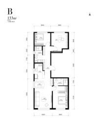 中海·京華玖序3室2厅1厨2卫建面133.00㎡