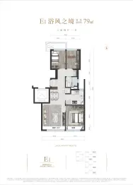京熙润府3室2厅1厨1卫建面79.0㎡