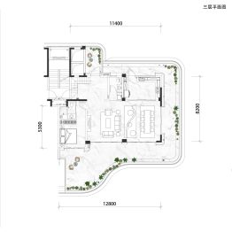 世园润府4室2厅1厨4卫建面236.0㎡
