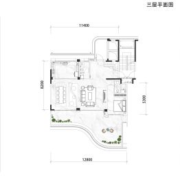 世园润府4室2厅1厨4卫建面236.0㎡
