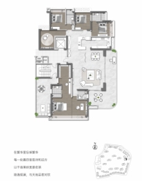 江发·翡翠观澜6室2厅1厨4卫建面249.00㎡