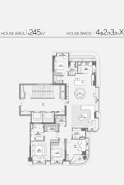 中興傲舍4室2厅2厨3卫建面245.00㎡