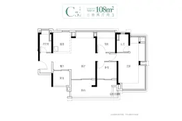中建·未来方洲3室2厅1厨2卫建面108.0㎡