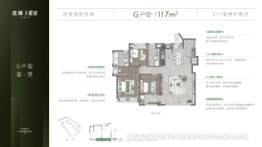 龙湖天曜城4室2厅2卫建面117.00㎡