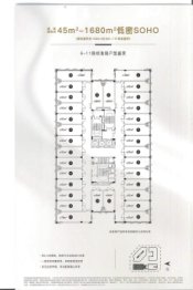 世茂水城2室1厅1厨1卫建面45.00㎡