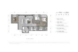 中海映溪臺3室2厅1厨2卫建面99.0㎡