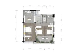 俊峰·山万里4室2厅1厨3卫建面154.53㎡