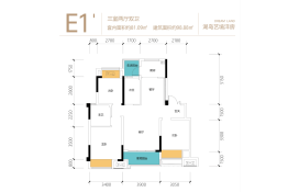 鹭湖长岛3室2厅1厨2卫建面98.88㎡