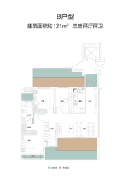 恺德雲麓3室2厅1厨2卫建面121.00㎡