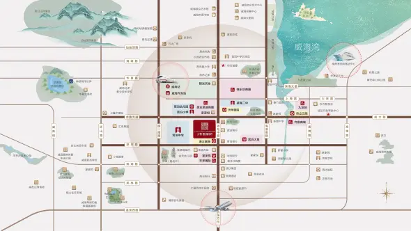 卓润·书香华府交通图