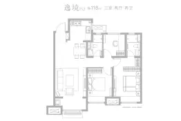 崂山尚境3室2厅1厨2卫建面118.0㎡