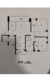 保利珠江天悦4室2厅1厨3卫建面210.00㎡