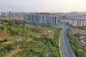 地块鸟瞰实景（北侧视角）