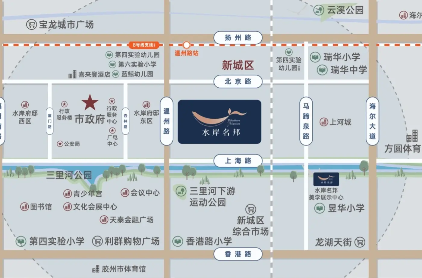 水岸名邦交通图