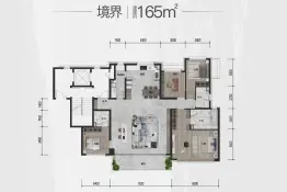 华润置地东港瑞府4室2厅1厨2卫建面165.0㎡