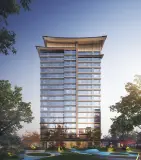 长沙建发观云住宅黄昏夜景