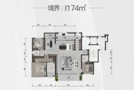 华润置地东港瑞府4室2厅1厨2卫建面174.0㎡