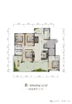 B户型159㎡四室两厅三卫