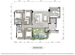 保亿·御景润府4室2厅1厨2卫建面135.0㎡