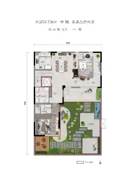 中华郡荆山居5室3厅1厨6卫建面253.73㎡