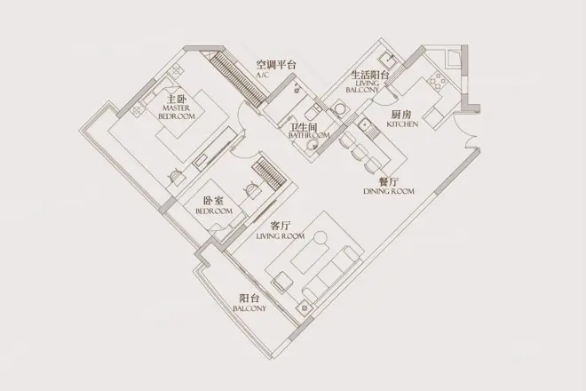 凯旋新世界户型图
