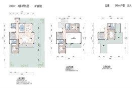 怀宁壹号院4室3厅1厨5卫建面240.00㎡