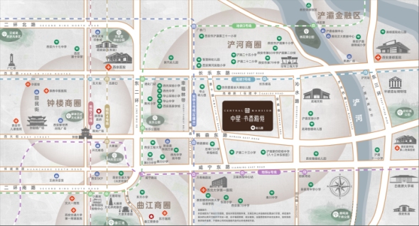 中星·书香雅苑交通图