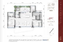 金茂璞印金开云印建面207㎡户型（偶数层）