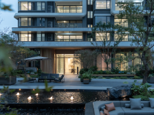 南岸区南滨路(长嘉汇朗峯)玻璃幕墙白色外立面