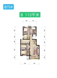 世嘉繁华里3室2厅1厨2卫建面113.0㎡