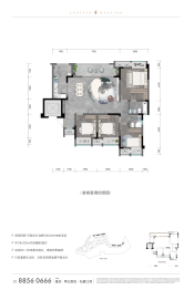 礼嘉天序4室2厅1厨2卫建面126.0㎡