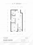 A：建面约60平米一居