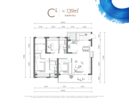 中交·蓝色港湾4室2厅1厨2卫建面139.0㎡