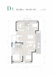 城发·美安上城4室2厅1厨2卫建面140.0㎡