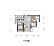 幸福·西山壹号院B2户型