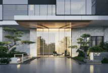 美林·东塘壹号单元门入口