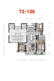 金泰和樾2室2厅1厨2卫建面130.0㎡