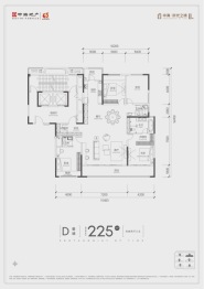 中海·时光之境4室2厅1厨3卫建面225.0㎡
