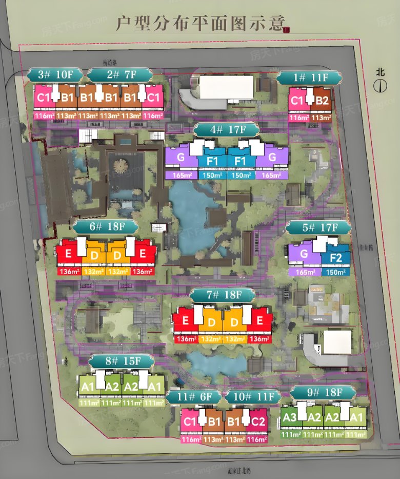 建发金茂·观宸楼栋平面图